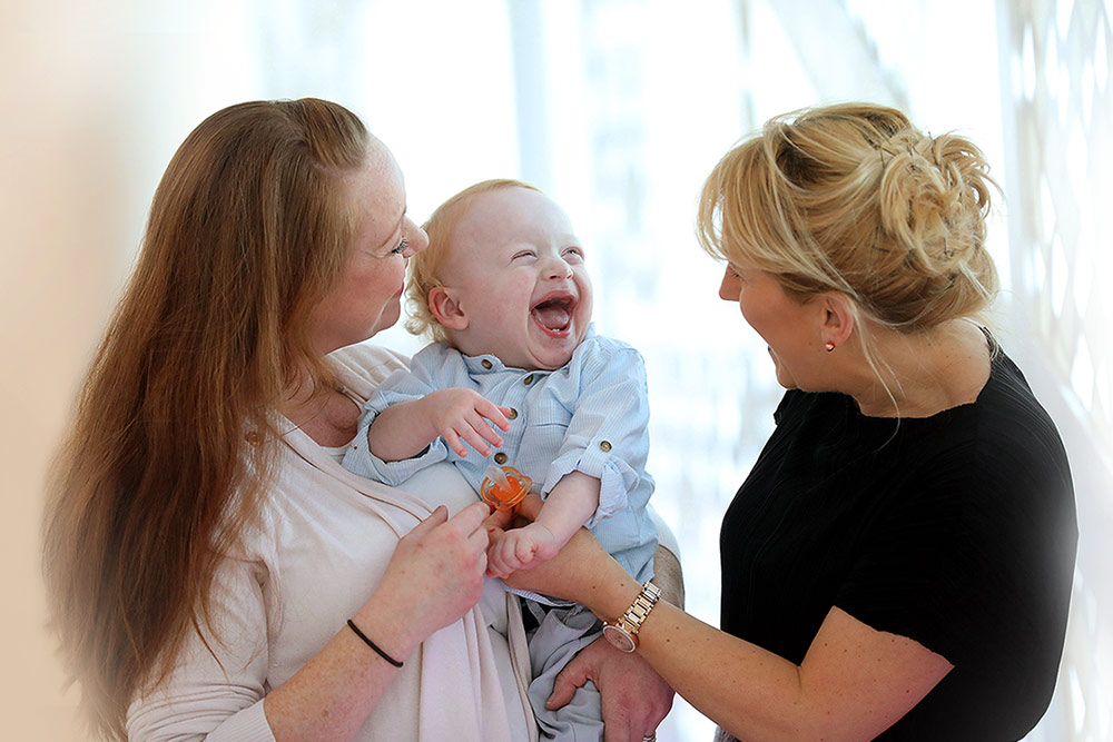 Jack and Jill mum and child with nurse